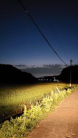 20210802山からの帰り道田んぼと空