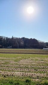 20220417山へ向かう途中の田んぼと空2