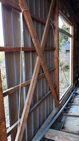 20220417作業小屋の外壁解体作業前