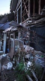 20220417作業小屋雪囲い撤去後