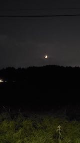 20220929山からの帰り道三日月さま