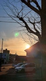 20230315外の様子夕方夕日