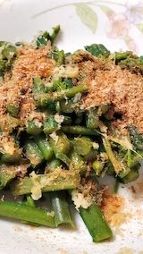 20230415お昼ご飯わらびのお浸し